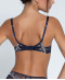 Soutien gorge coque moulé Lise Charmel Déesse en Glam marine argent ACH8515 MA 7