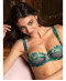 Soutien gorge corbeille Lise Charmel Grâce Aquatique floral aqua ACH3093 FA 2