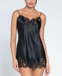 Nightgowns, Nighties : Silk babydoll nighty