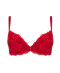 Soutien gorge coque en soie Lise Charmel Splendeur soie rouge ACC8580 RS 10