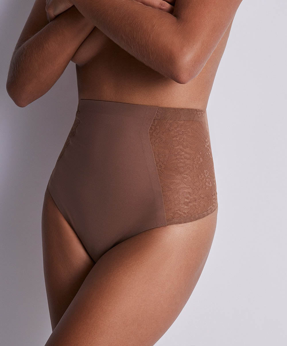 Culotte très haute gainante Sculpt by Aubade Cinnamon Aubade 1W25-CINN