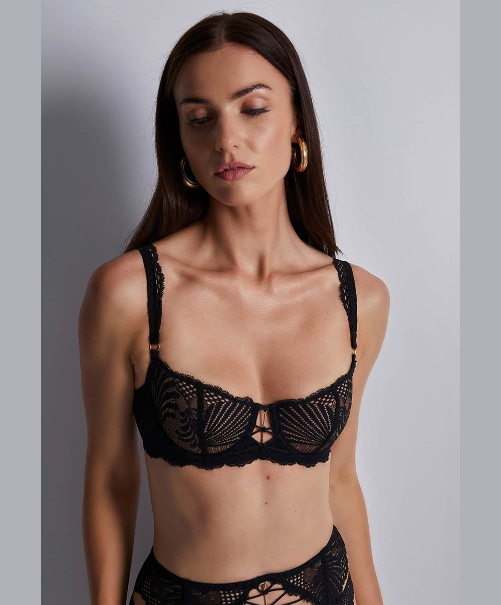 Soutien-gorge corbeille armatures Rythm of desire Noir Aubade 2AF14-NOIR