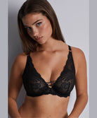 Soutien-gorge triangle plunge Rythm of desire Noir Aubade 2AN12-NOIR