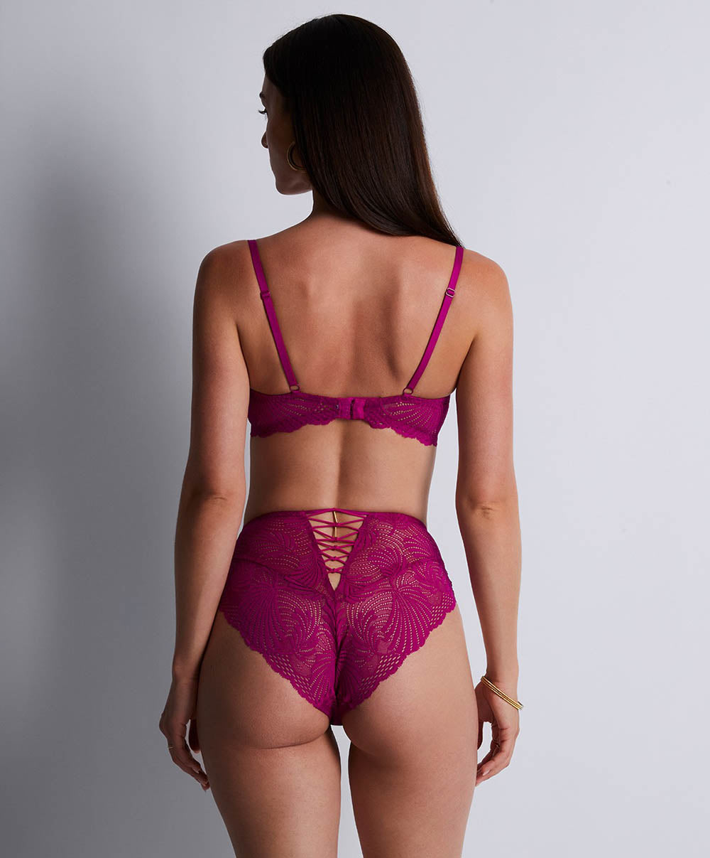 Soutien-gorge triangle plunge Rhythm of desire Radiant pink Aubade 2AN12-RADI