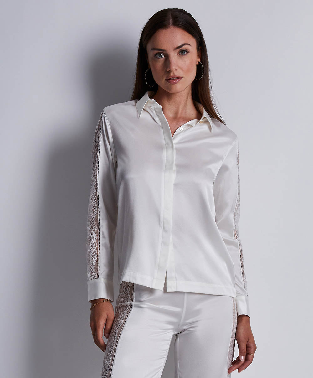 Chemisier soie Midnight whisper Opale Aubade 2S44-OPAL