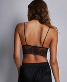 Soutien-gorge triangle soie Midnight whisper Noir Aubade 2S10-NOIR