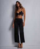 Soutien-gorge triangle soie Midnight whisper Noir Aubade 2S10-NOIR