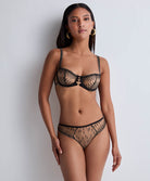 Tanga Voodoo kiss Millenium black Aubade 3D26-MIBL