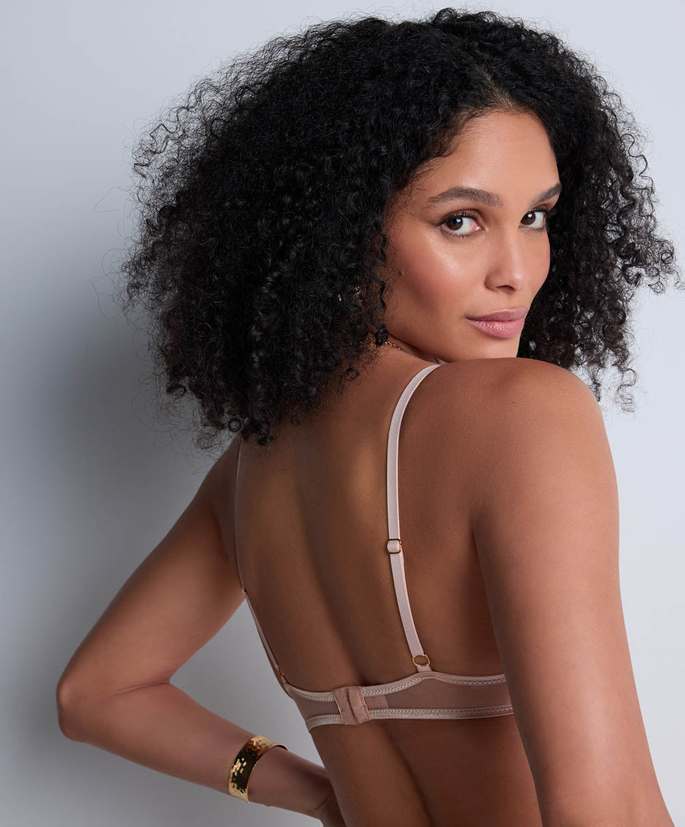 Soutien-gorge triangle armatures Sound of heart Lavender aura Aubade 4CF12-LAVN