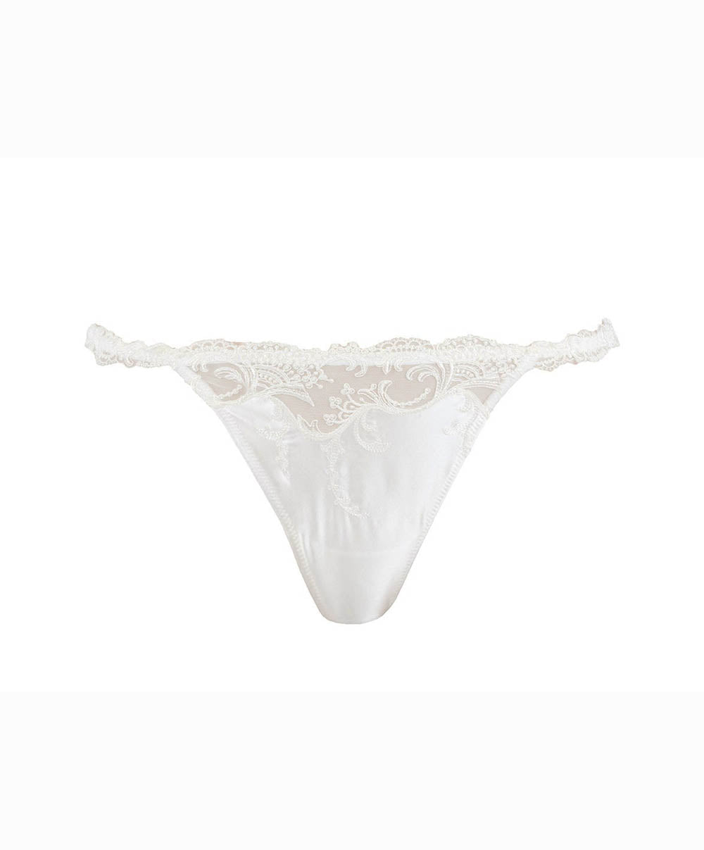 String sexy en soie Lise Charmel Splendeur soie écru nacre ACC0580-EN