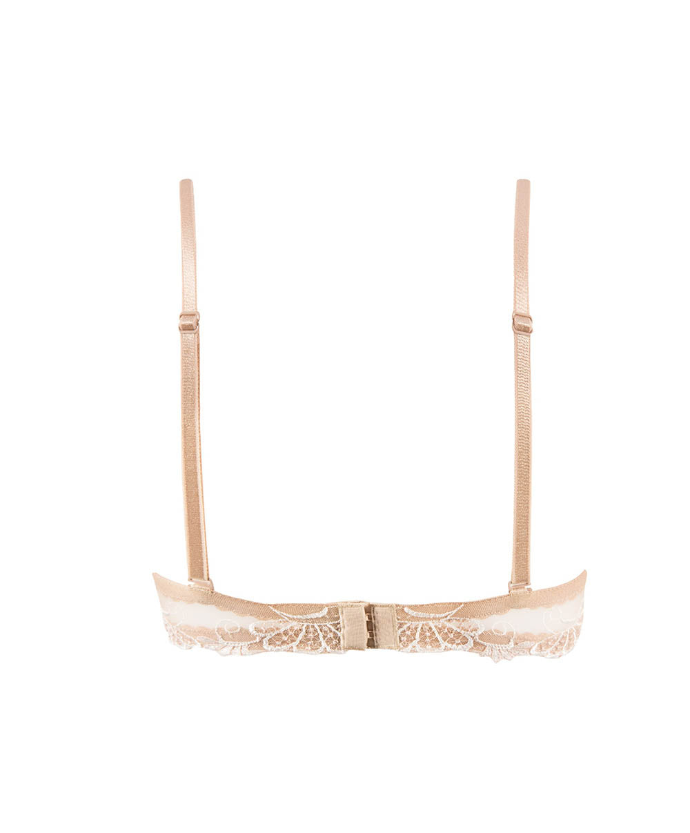 Soutien-gorge bandeau bretelles amovibles Lise Charmel Dressing Floral ambre nacre ACC5688-AN