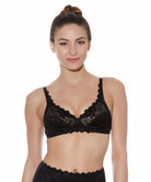 Soutien-gorge sans armatures Wacoal Eglantine noir WEBFA162-BLK face