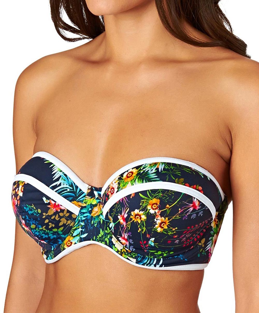 Soutien-gorge de bain bandeau Club Tropicana Freya swim Multicolore