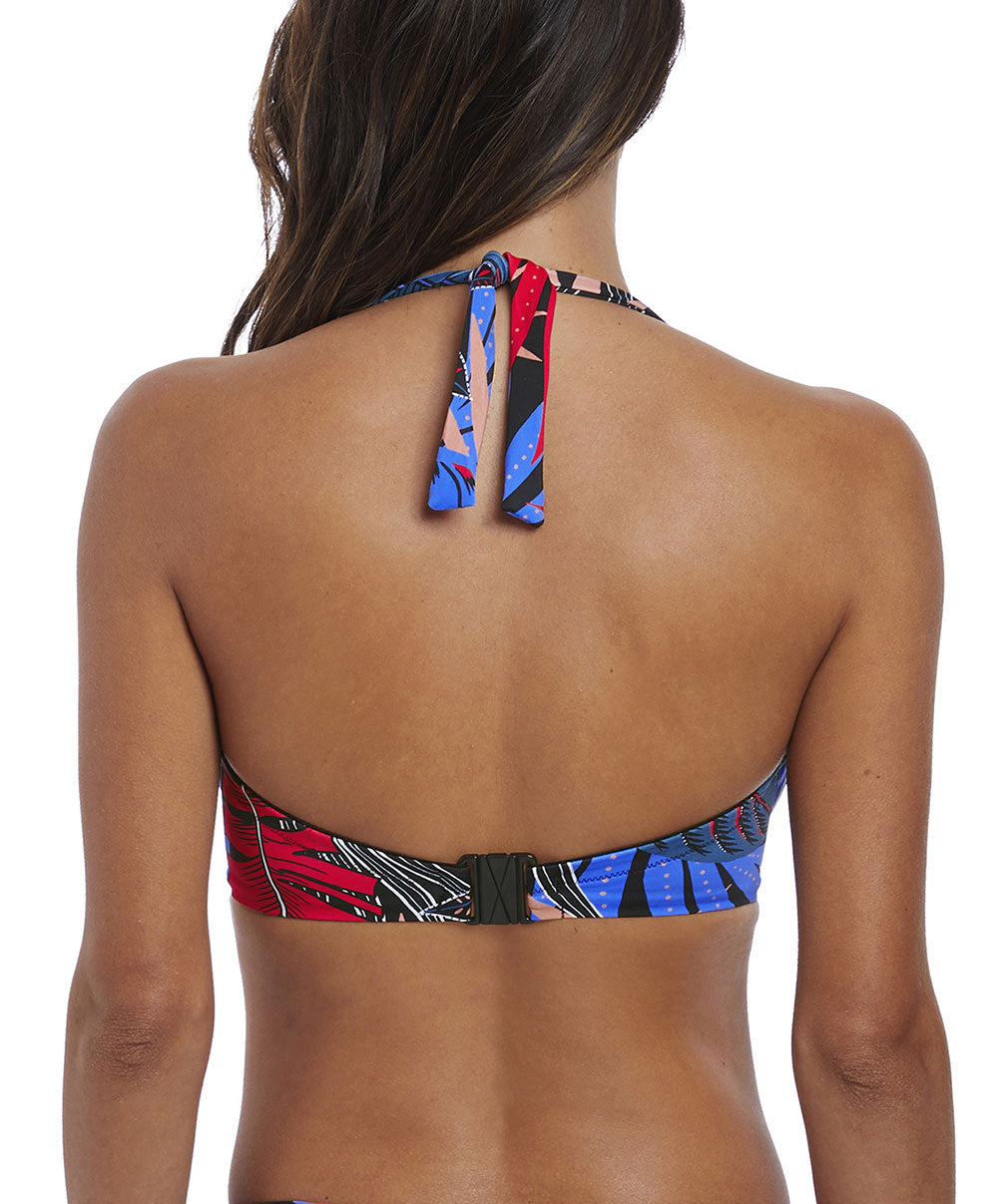 Soutien-gorge de bain bandeau armatures liens convertibles Fantasie swim Monte Cristi multicolore FS6622-MUI face