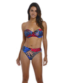 Soutien-gorge de bain bandeau armatures liens convertibles Fantasie swim Monte Cristi multicolore FS6622-MUI face