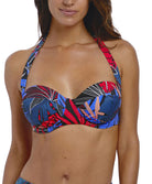 Soutien-gorge de bain bandeau armatures liens convertibles Fantasie swim Monte Cristi multicolore FS6622-MUI face