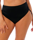 Bas de maillot grande taille ajustable Elomi swim Plain sailing Black ES7287-BLK