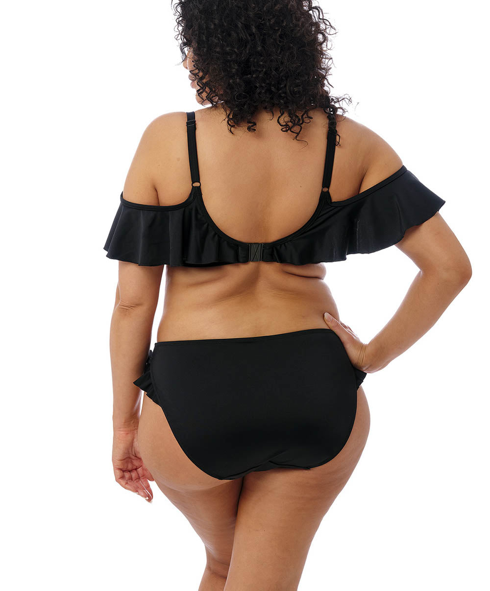 Bas de maillot de bain grande taille jambe haute Elomi swim Plain sailing Black ES7288-BLK