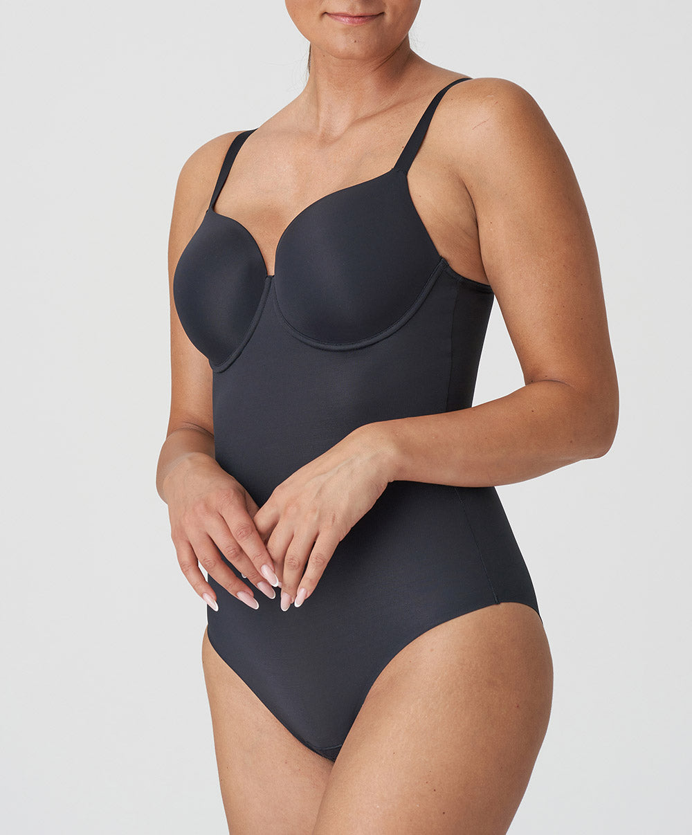 Body  bonnets moulés lisses à armatures invisible PrimaDonna Figuras charbon 0463256-CHB