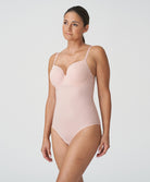 Body  bonnets moulés lisses à armatures invisible PrimaDonna Figuras rose poudré 0463256-PWD