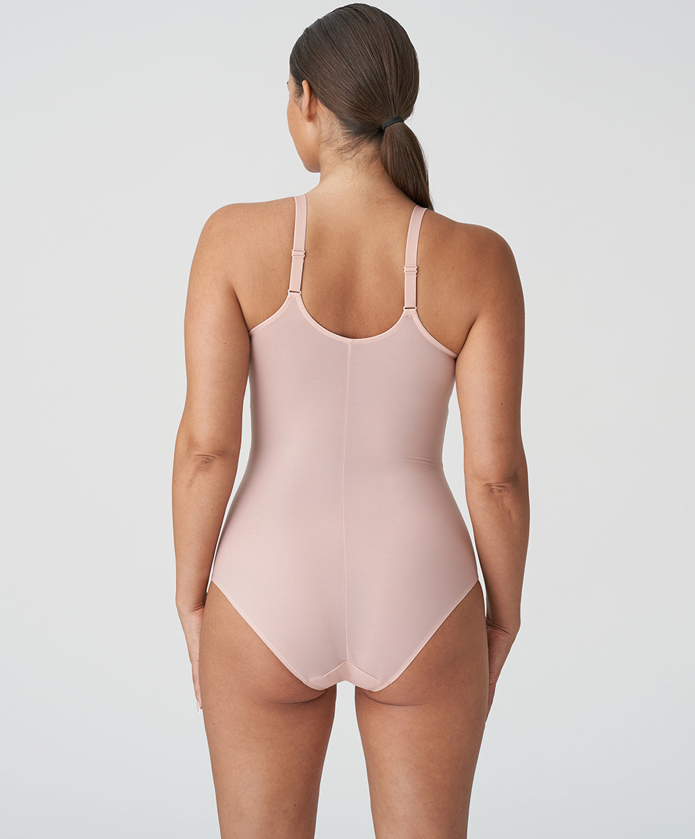 Body  bonnets moulés lisses à armatures invisible PrimaDonna Figuras rose poudré 0463256-PWD