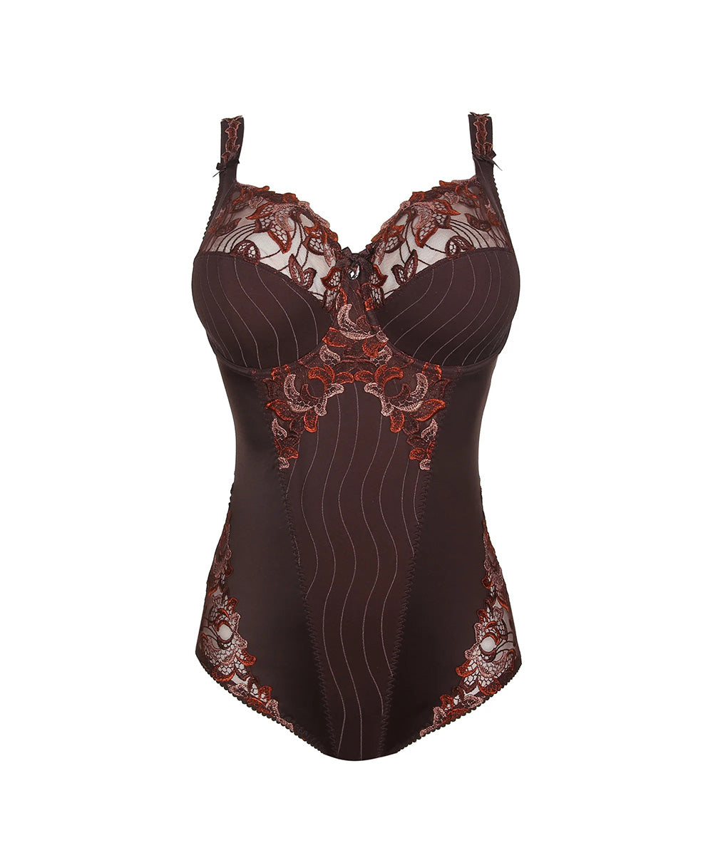 Body sculptant à bonnets emboitants PrimaDonna Deauville ristretto 0461810-RIS