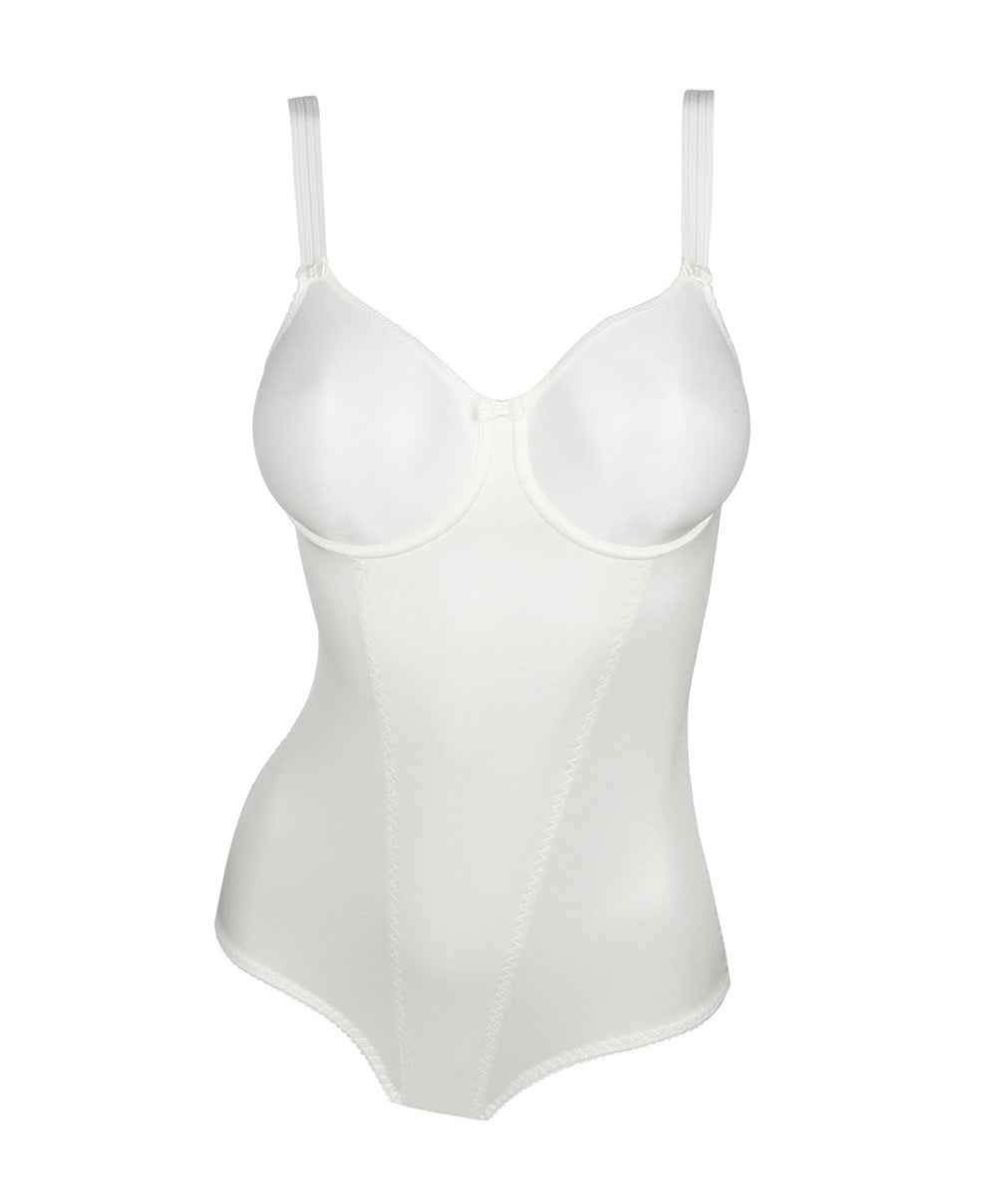 Body sculptant bonnets moulés lisses à armatures invisible PrimaDonna Satin noir 0461330-NAT