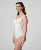 Body sculptant bonnets moulés lisses à armatures invisible PrimaDonna Satin noir 0461330-NAT