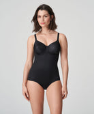 Body sculptant bonnets moulés lisses à armatures invisible PrimaDonna Satin noir 0461330-ZWA