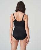 Body sculptant bonnets moulés lisses à armatures invisible PrimaDonna Satin noir 0461330-ZWA