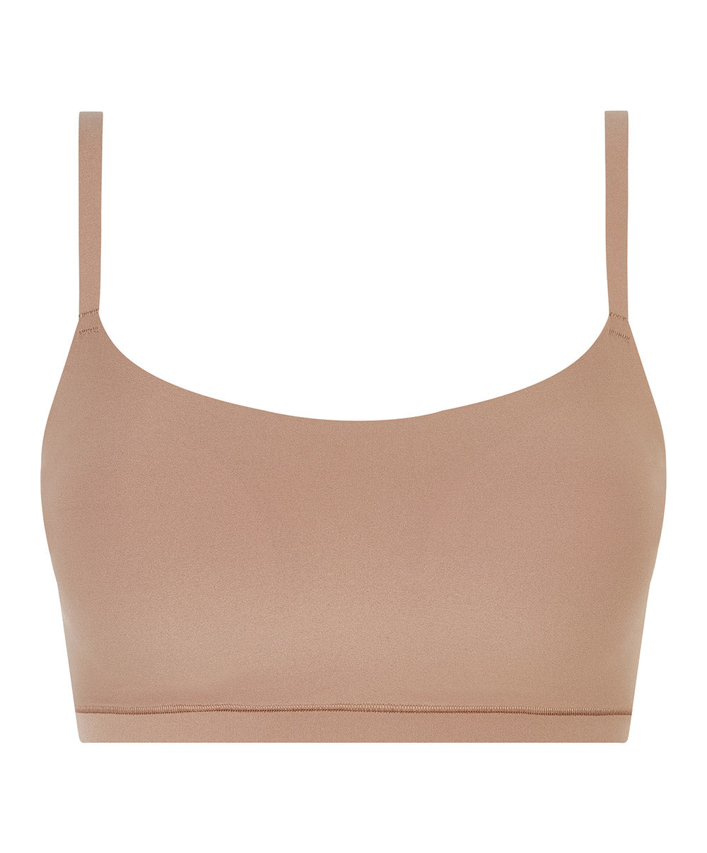 Bralette paddée bretelles réglables Chantelle Soft Stretch café latte C16A20-02T