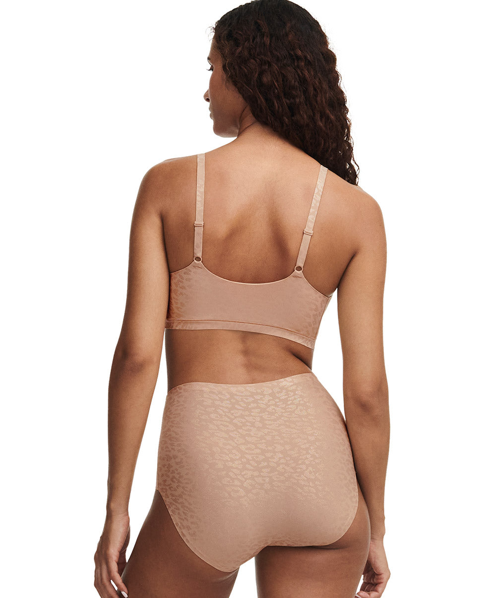 Bralette paddée bretelles réglables Chantelle Soft Stretch leo scintillant C11DQ2-0X7