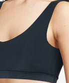 Brassière paddée col V Chantelle Soft Stretch bleu d'hiver C16A10-009