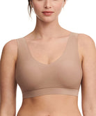 Brassière paddée col V Chantelle Soft Stretch café latte C16A10-02T