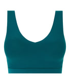 Brassière paddée col V Chantelle Soft Stretch vert orient C16A10-0BK