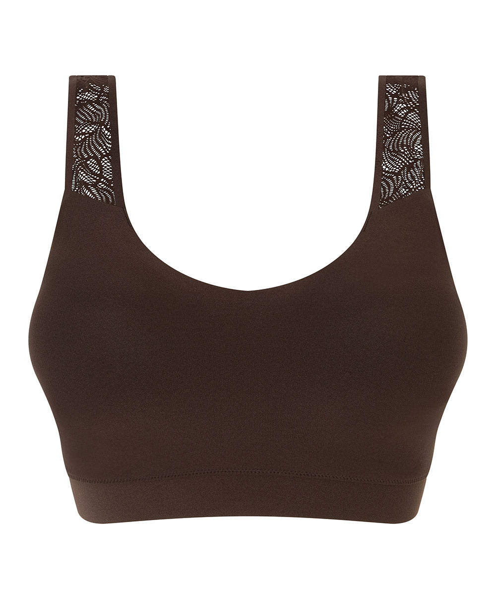 Brassière paddée dentelle Chantelle Soft Stretch brun C11G10-0JL