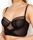 Bustier sexy court Antigel de Lise Charmel Soir Adrénaline noir ECG5295-NO
