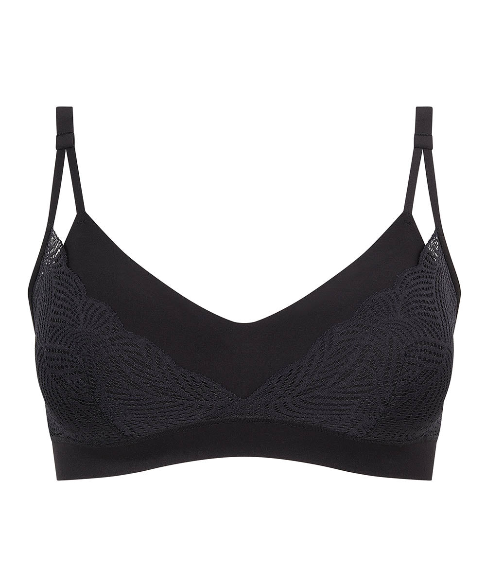 Brassière dentelle à coques sans armatures Chantelle Softstretch Noir C11GQ9-011 3