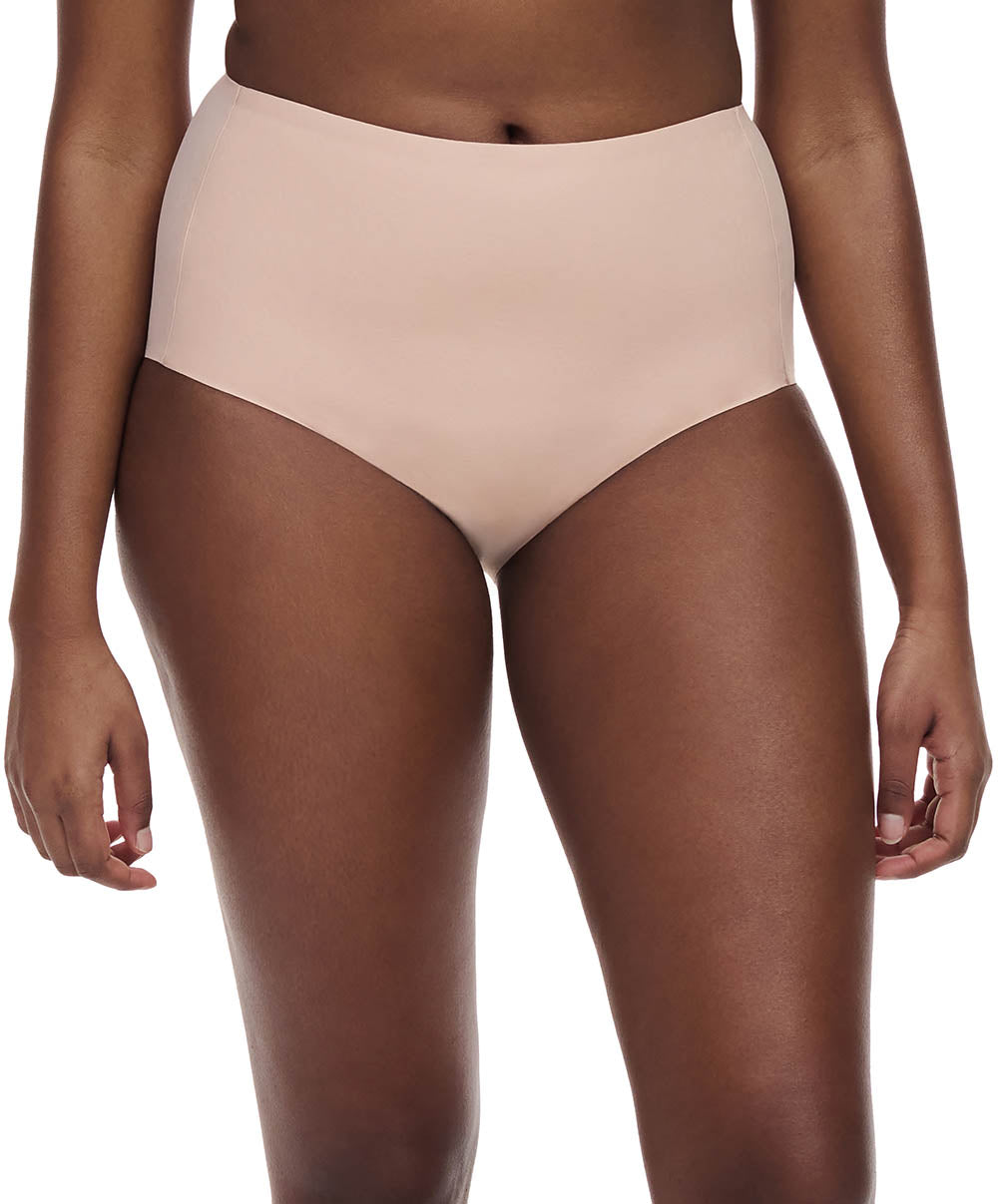 Culotte taille haute sculptante invisible Chantelle Comfort Chic rose pale C18JC5-0RG