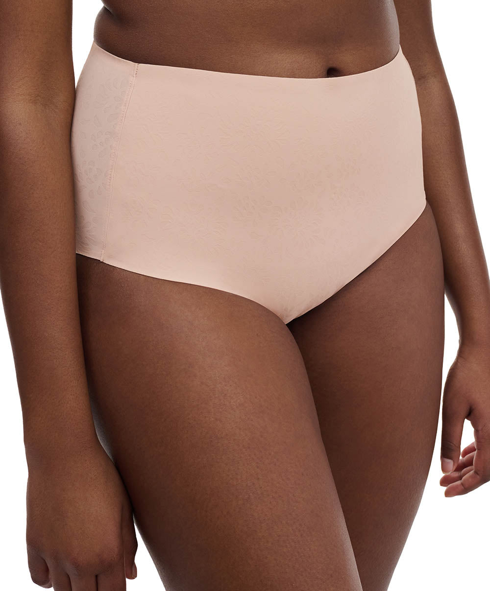 Culotte taille haute sculptante invisible Chantelle Comfort Chic rose pale C18JC5-0RG