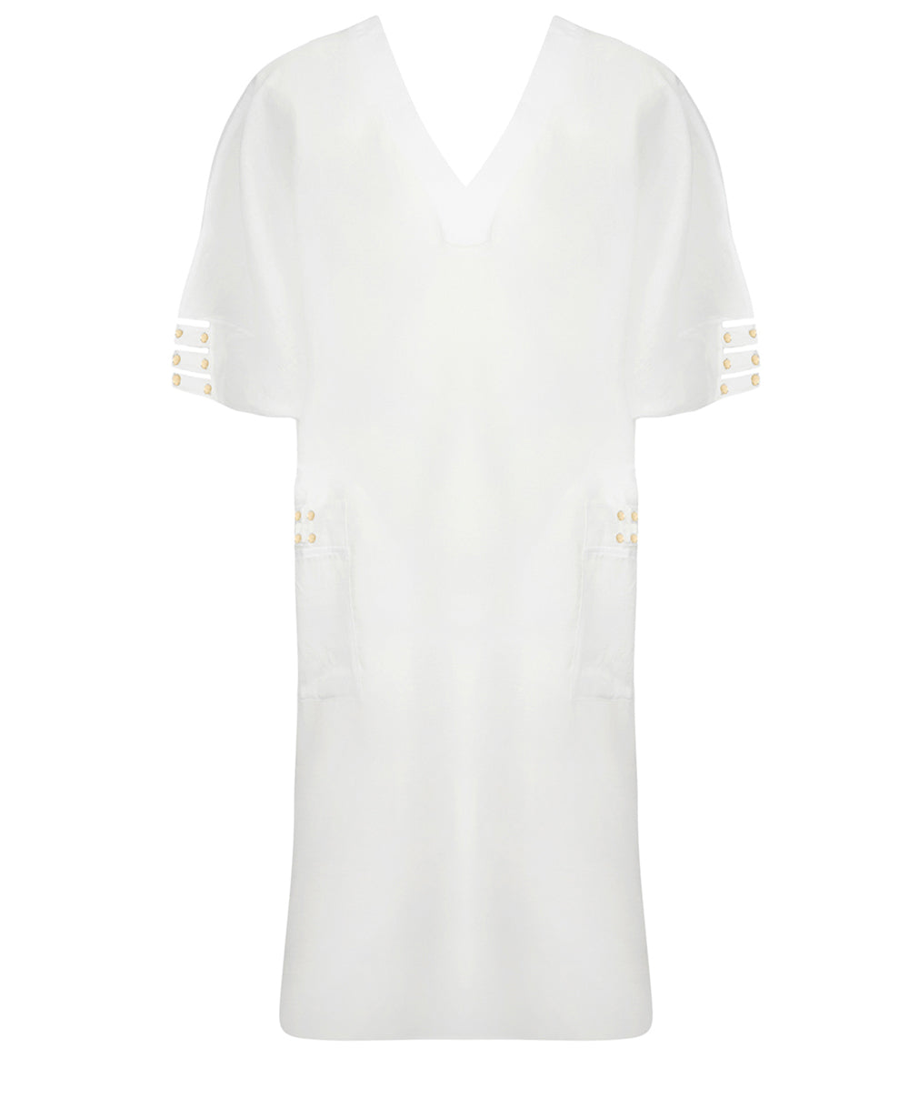 Caftan de plage long Lise Charmel bain Éclat Rock blanc ASB6670-BL 100