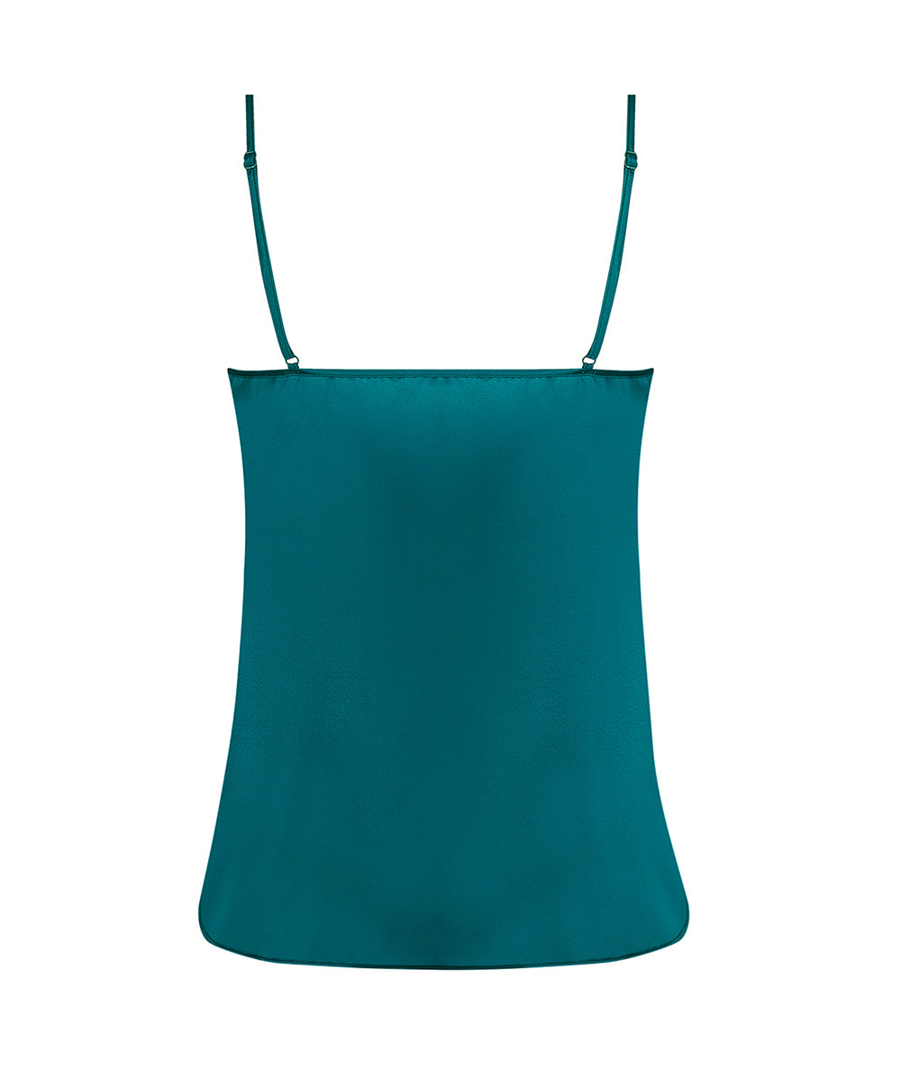 Caraco en soie Lise Charmel Sublime en Dentelle vert princesse ALH4213-VP