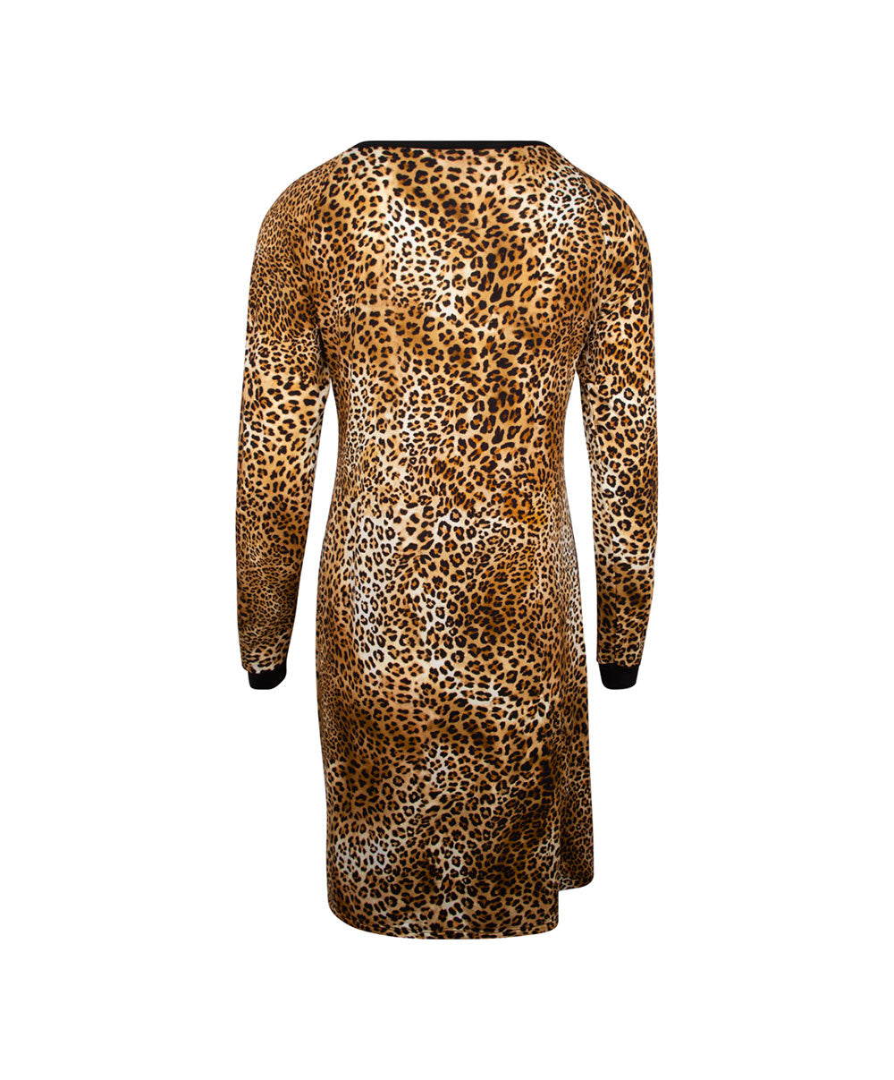 Chemise de nuit Antigel de Lise Charmel Libre Panthère fauve et noir ELH1838-FN