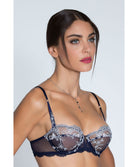 Collier Lise Charmel Déesse en Glam marine argent AIH0315-MA