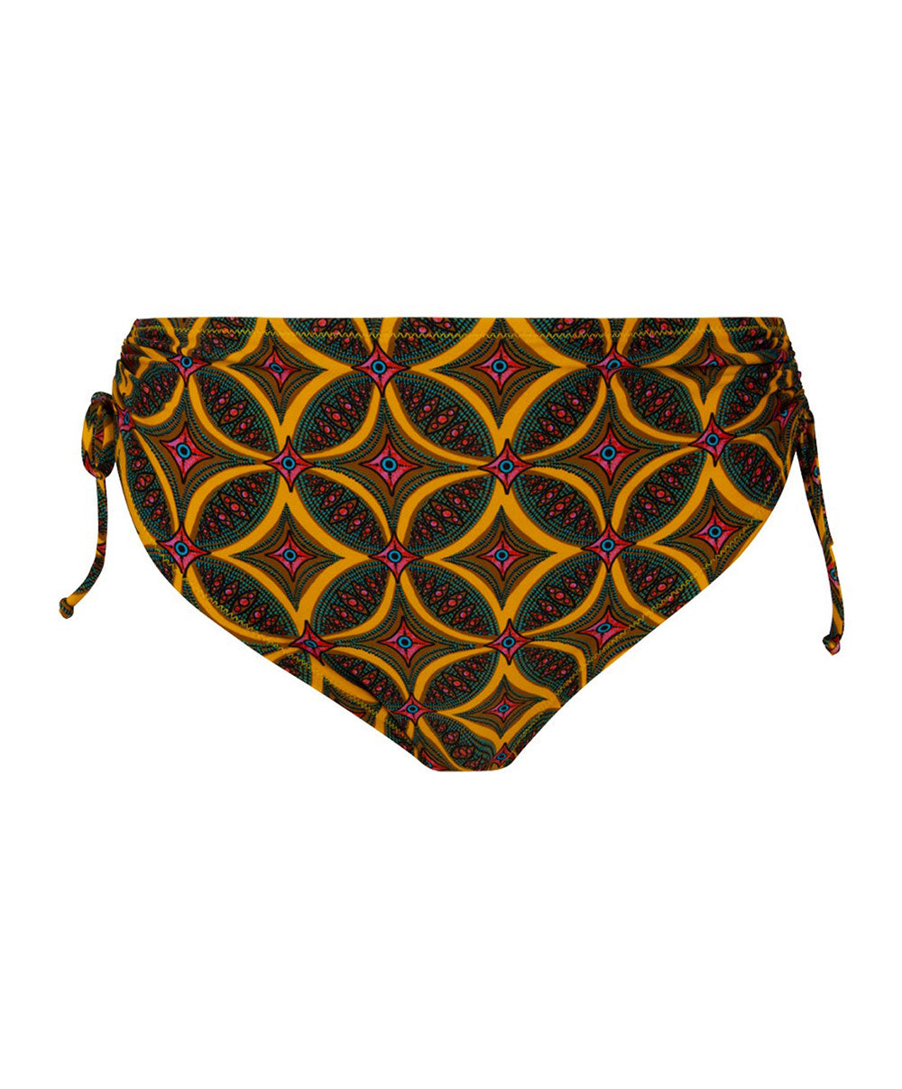 Culotte de bain à coulisses La Muse Africa jaune Antigel Bain FBB0656-JA