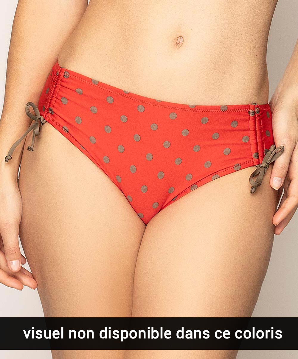 Culotte de bain à coulisses La Pois Toujours acqua brun Antigel Bain FBA0622-PA
