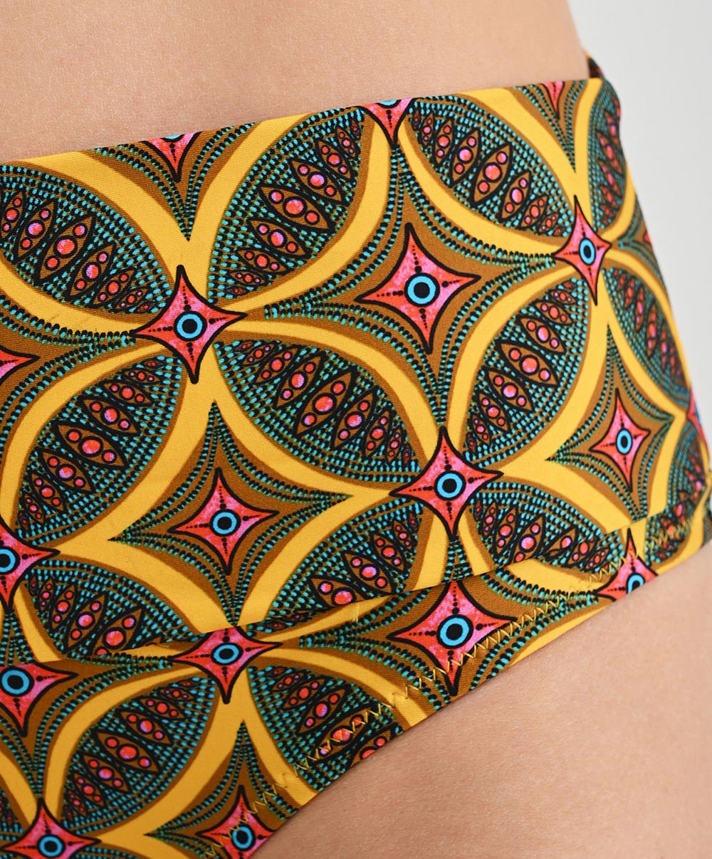 Culotte de bain taille ajustable La Muse Africa jaune Antigel Bain FBB0356-JA