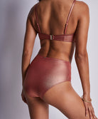 Bas de maillot culotte haute Sunlight glow Cuivre Aubade Bain 2U24-CUVR