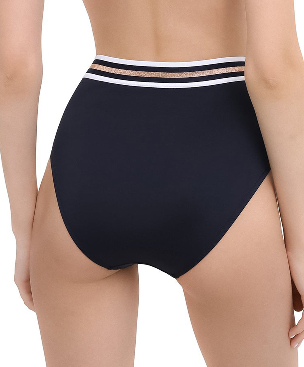 Culotte de bain rétro taille haute Lise Charmel bain Énergie Nautique encre ABA0235-EN fashion