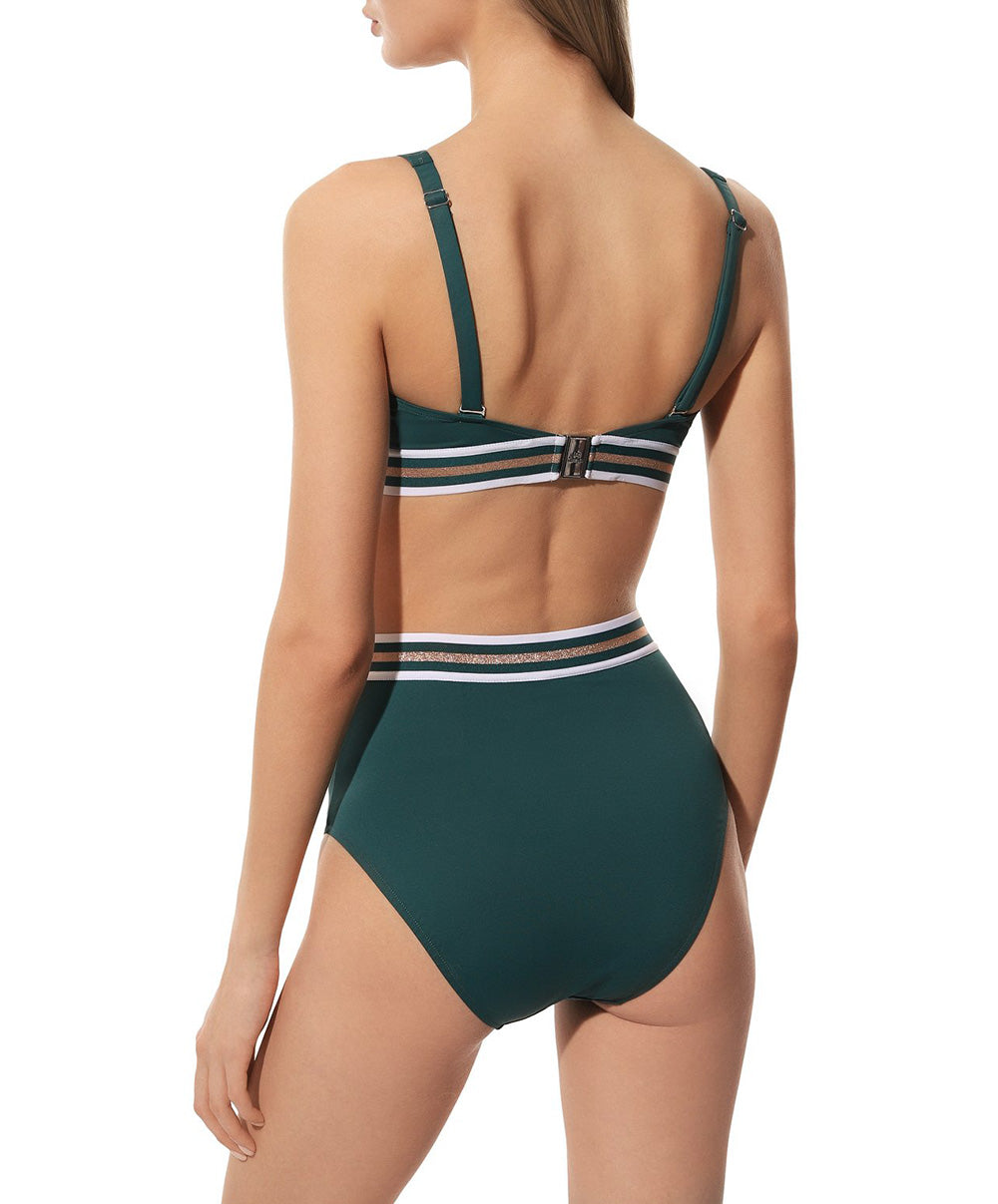 Culotte de bain rétro taille haute Lise Charmel bain Énergie Nautique pacifique ABA0235-PN